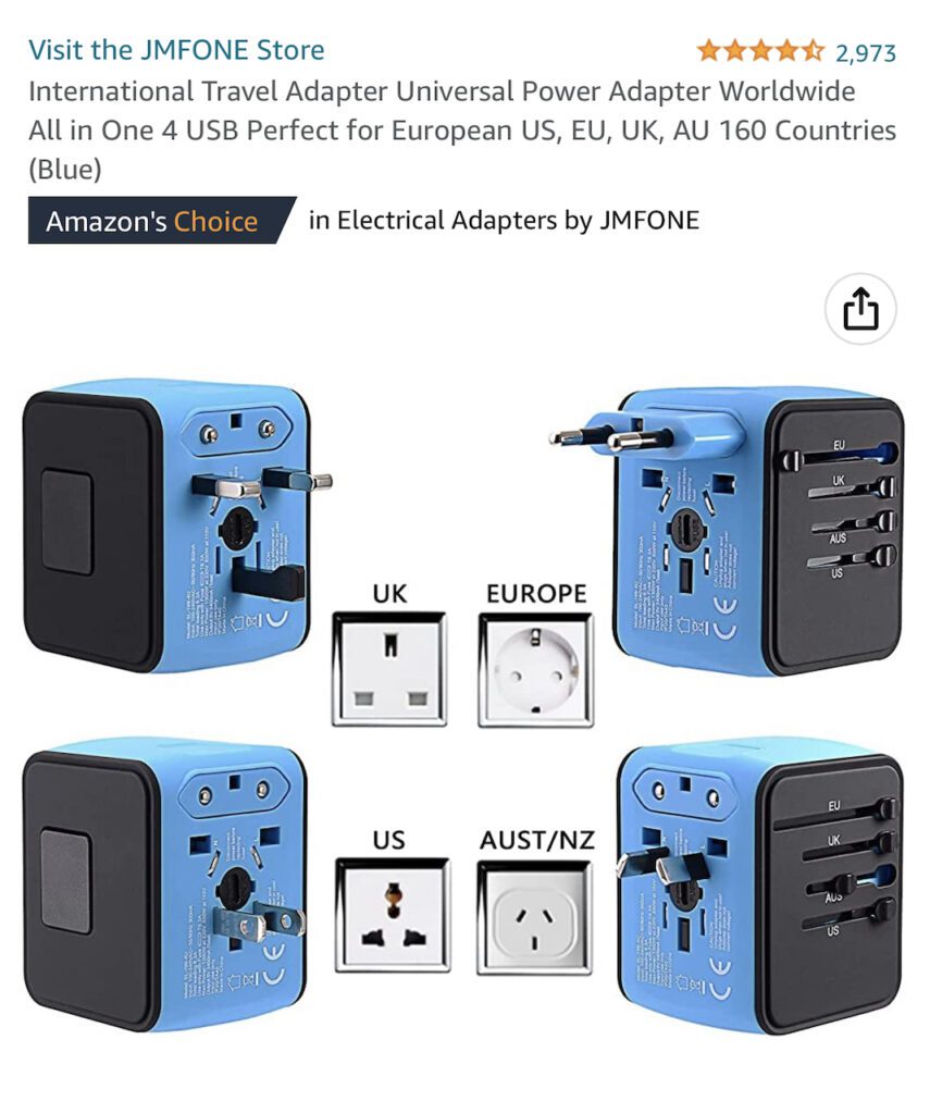 wall adapter for Europe, universal, international, countries, universal travel adapter, worldwide travel adapter